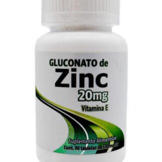 ZINC GLUCONATO 500 MG 90 TAB DOS MUNDOS