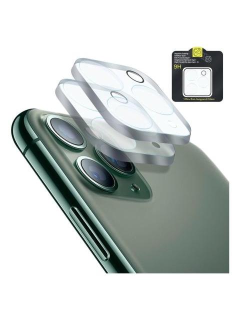 2PZ MICA PROTECTOR DE CAMARA PARA IPHONE CRISTAL TEMPLADO 9H
