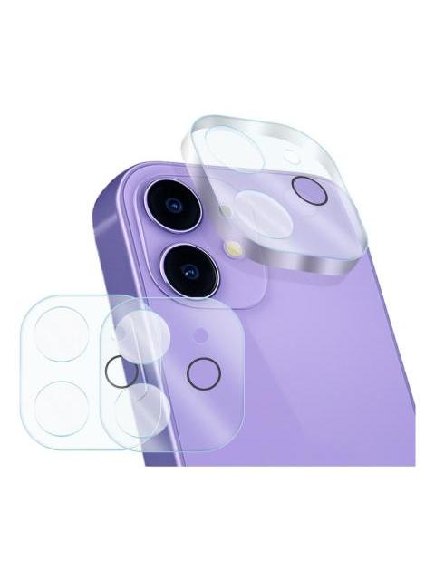 2PZ MICA PROTECTORA ADHESIVA PARA LENTE CAMARA PARA IPHONE 12 A2172 CRISTAL TEMPLADO 9H RESISTENTE A GOLPES Y RAYONES FACIL INSTALACION Y TRANSPARENCIA TOTAL