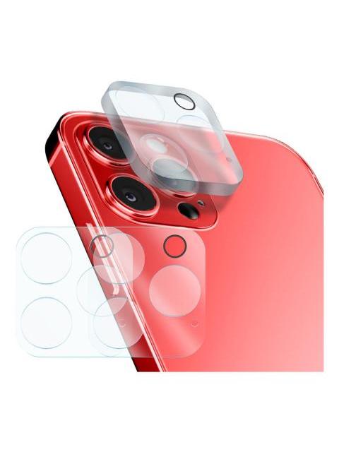 2PZ MICA PROTECTORA ADHESIVA PARA LENTE CAMARA PARA IPHONE 12 PRO MAX A2342 CRISTAL TEMPLADO 9H RESISTENTE A GOLPES Y RAYONES FACIL INSTALACION Y TRANSPARENCIA TOTAL