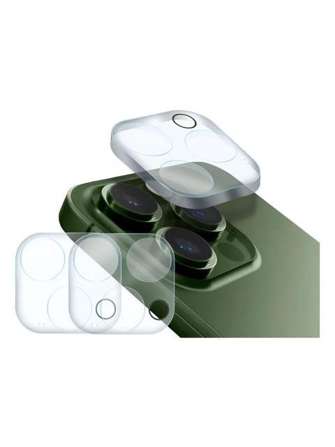 2PZ MICA PROTECTORA ADHESIVA PARA LENTE CAMARA PARA IPHONE 13 PRO A2636 13 PRO MAX A2641 CRISTAL TEMPLADO 9H RESISTENTE A GOLPES Y RAYONES FACIL INSTALACION Y TRANSPARENCIA TOTAL