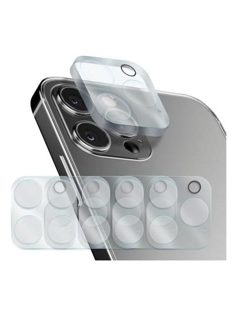 5PZ MICA PROTECTORA ADHESIVA PARA LENTE CAMARA PARA IPHONE 12 PRO A2341 CRISTAL TEMPLADO 9H RESISTENTE A GOLPES Y RAYONES FACIL INSTALACION Y TRANSPARENCIA TOTAL