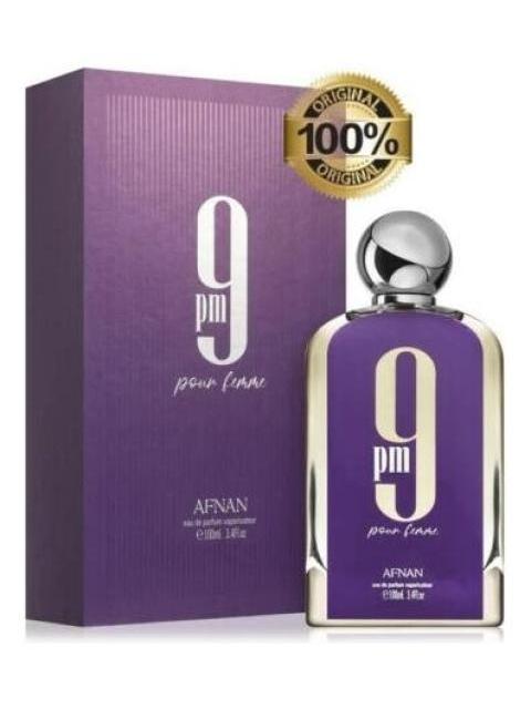 9PM POUR FEMME AFNAN EDP 100 ML SPRAY ( PURPLE) MUJER