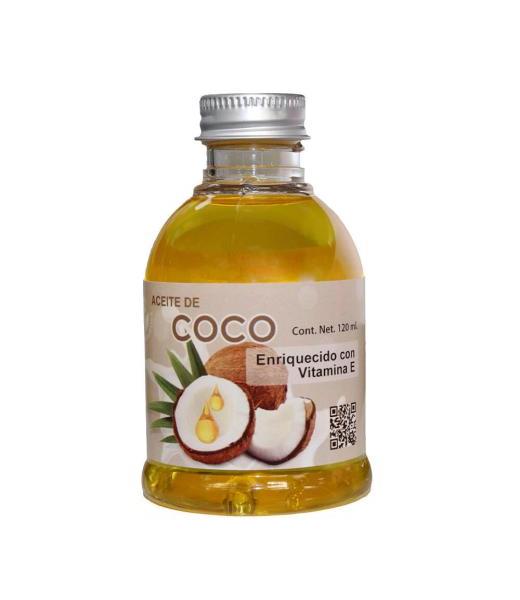 ACEITE DE COCO ENRIQUECIDO CON VITAMINA E 120 ML COMERCIALIZADORA XOTLA
