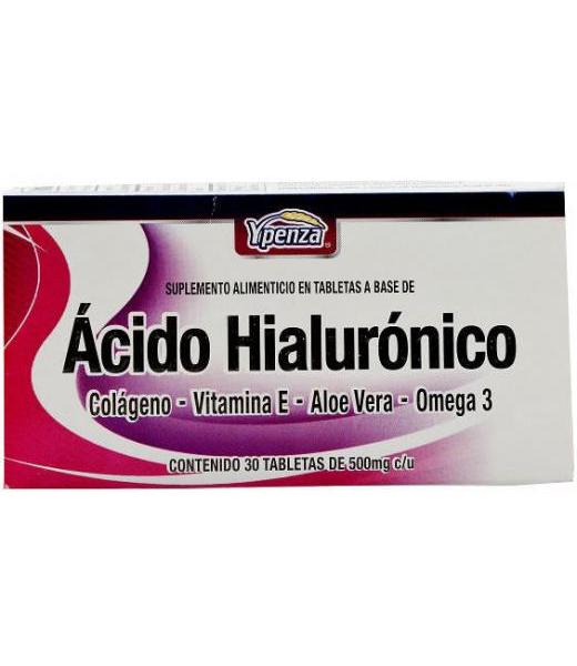 ACIDO HIALURONICO CON COLAGENO Y VIT E 30 TAB YPENZA