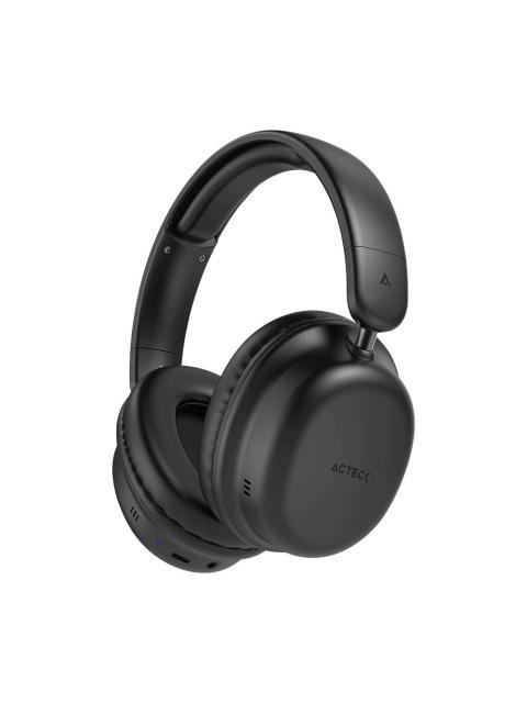 ACTECK AUDIFONOS CON MICROFONO HONOUR 2 PLUS HP626 BLUETOOTH ALAMBRICO-INALAMBRICO USB-C NEGRO