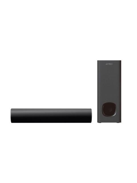 ACTECK BARRA DE SONIDO AC-935227 BLUETOOTH ALAMBRICO-INALAMBRICO 2.1 CANALES 30W RMS USB NEGRO