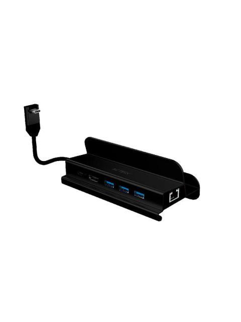 ACTECK HUB USB-C 1X HDMI 1X RJ45 3X USB 3.0 1X USB-C NEGRO - Image 3