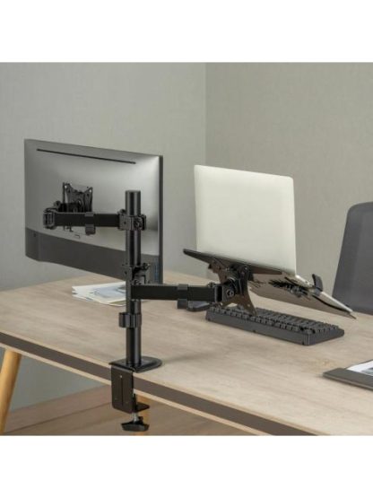 ACTECK SOPORTE DE ESCRITORIO PARA 1 MONITOR 10 - 32 HASTA 9 KG NEGRO - Image 8
