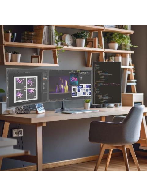 ACTECK SOPORTE DE ESCRITORIO PARA 3 MONITORES 17 - 27 HASTA 21KG - Image 8