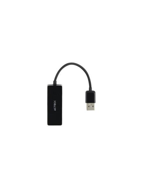 ACTECK ADAPTADOR DE RED USB A MACHO - ETHERNET RJ45 1000MBIT-S NEGRO