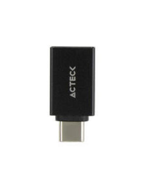 ACTECK ADAPTADOR USB-C MACHO - USB-A 3.0 HEMBRA NEGRO - Image 3