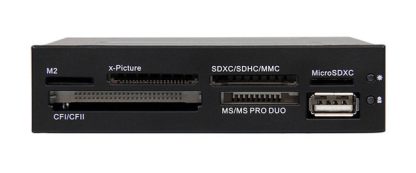 STARTECH  ADAPTADOR BAHIA FRONTAL 3.5 LECTOR DE MEMORIA FLASH 22 EN 1 USB 2.0 - Image 2