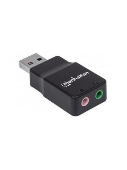 MANHATTAN CONVERTIDOR USB A AUDIO NEGRO - Image 3