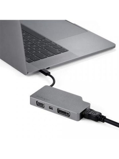 STARTECH  ADAPTADOR DE VIDEO USB-C MACHO - VGA-DVI-HDMI-MDP HEMBRA GRIS - Image 6