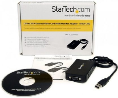 STARTECH  ADAPTADOR DE VIDEO EXTERNO USB2VGAE3 USB A VGA 1920 X 1200 PIXELES NEGRO - Image 4