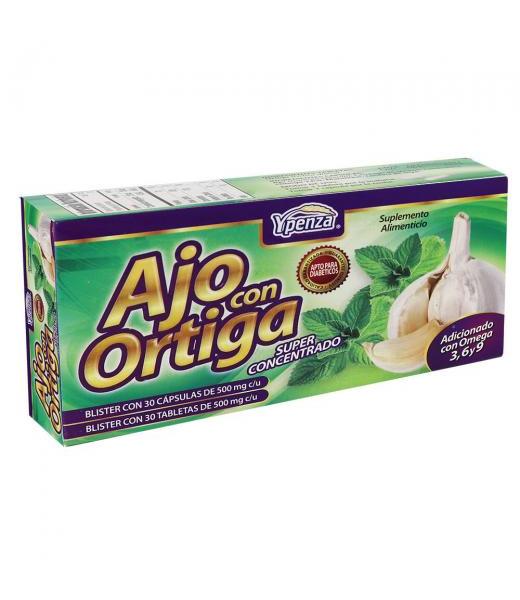 AJO CON ORTIGA SUPER CONCENTRADO (BLISTER C 30 CAPS Y BLISTER C 3 SOLO PARA DIABETICOS
