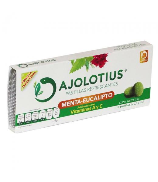 CARAMELO REFRESCANTE EN CARTERITA AJOLOTIUS BLISTER C 10 25 GR AJOLOTIUS