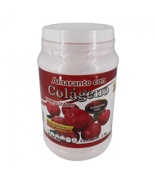 AMARANTO C COLAGENO HIDROL. +PROTEINA SABOR MANZANA 1 KG MIEL SALUD Y VIDA