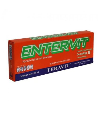 AMP. ENTERVIT C 10 CON LAS VIT. DEL COMPLEJO B Y ANTIOXIDANTES EMPACADORA TERAVIT