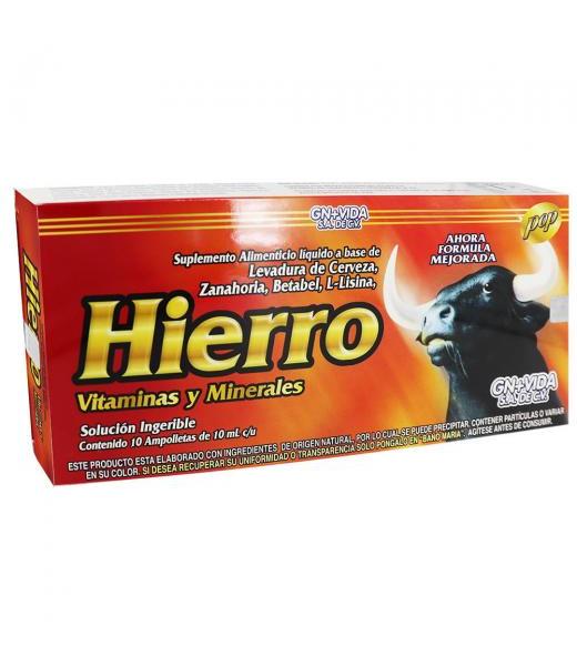 AMP. HIERRO C 10 C LEVADURA DE CERVEZAZANAHORIABETABELL-LISINA GN+VIDA