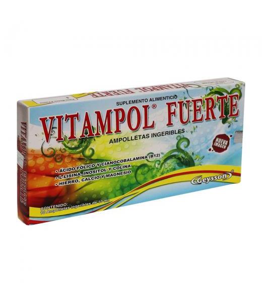 AMP. VITAMPOL FUERTE C 10 ACIDO FOLICO Y CIANOCOBALAMINA -LLISINA GEYSSON