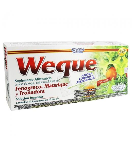 AMP. WEQUE C 10 C FENOGRECO MATARIQUE Y TRONADORA AHORA FORMULA M GN+VIDA