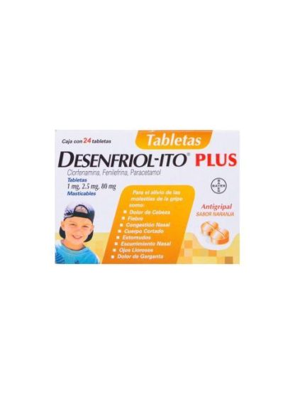 ANALGESICO DESENFRIOLITO PLUS 24 TABLETAS