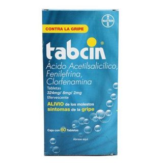 ANTIGRIPAL TABCIN EFERVESCENTE CON 60 TABLETAS