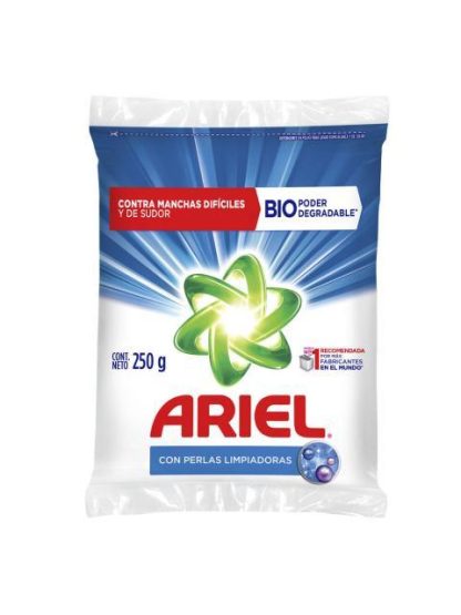 ARIEL DETERGENTE EN POLVO PERLAS LIMP. 250 GR