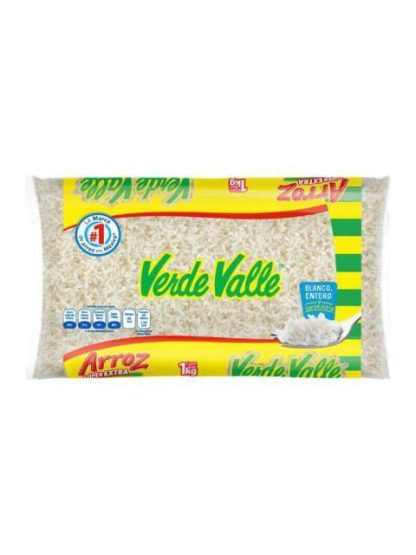 ARROZ VERDE VALLE SUPER EXTRA BOLSA 1 KILOGRAMO
