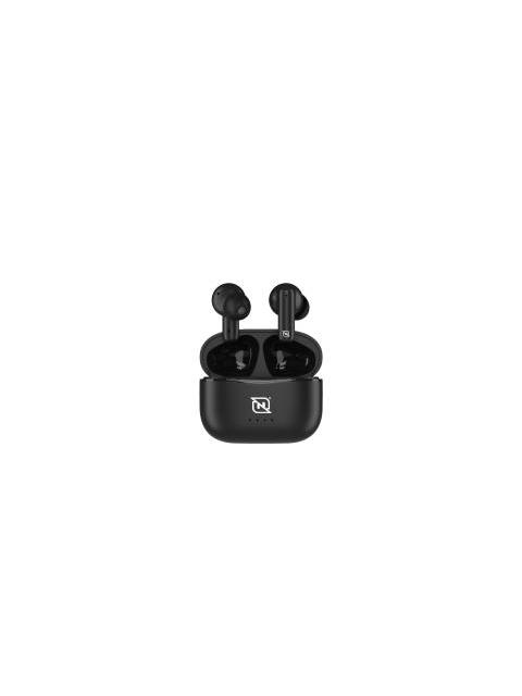 AUDIFONOS INEAR NTWS103 BLUETOOTH 5.3 TWS SUPER BASS MANOS LIBRES HASTA 5 HRS DE DURACION 4 INDICADORES DE CARGA EN DOCK NEGRO