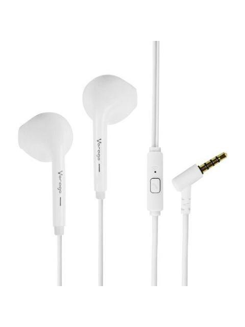 AUDIFONOS VORAGO ALAMBRICO 3.5MM CON MICROFONO 20HZ 1.20M BLANCO EP-201-V2-WH