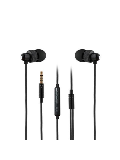 VORAGO AUDIFONOS INTRAURICULARES CON MICROFONO EP-304 ALAMBRICO 3.5MM NEGRO - Image 5