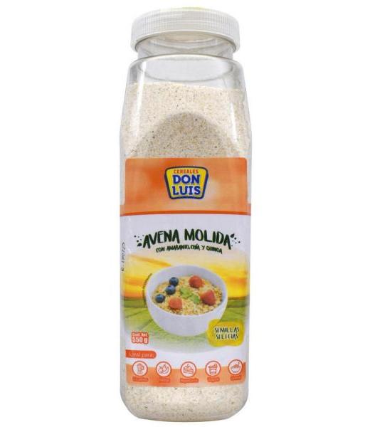 AVENA MOLIDA AMARANTO CHIA Y QUINOA 550 G DON LUIS