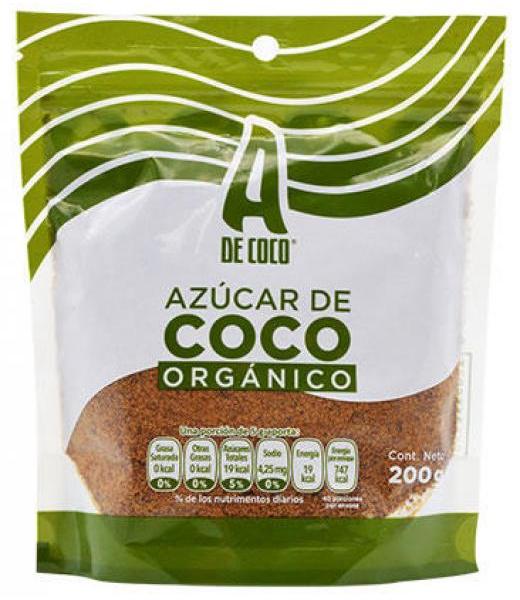 AZUCAR DE COCO 200 G A DE COCO