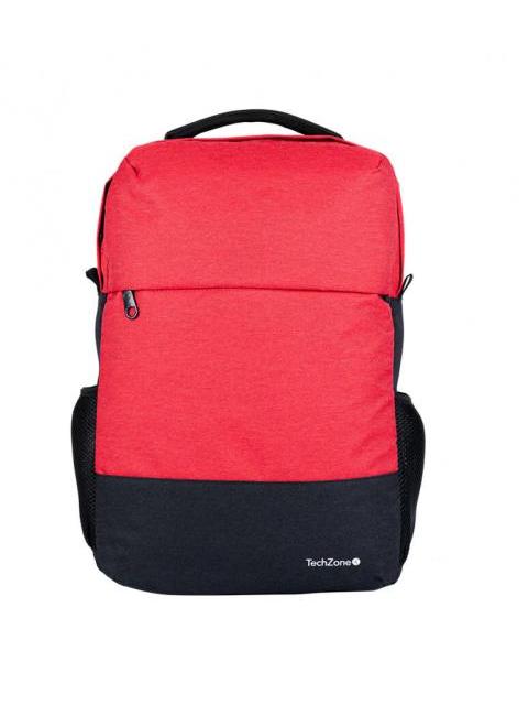 BACKPACK STRONG ORANGE TECHZONE DE 15.6 PULGADAS MULTIPLES COMPARTIMIENTOS ORGANIZADOR FRONTAL COSTURAS Y ASAS REFORZADAS GARANTIA LIMITADA DE POR VIDA
