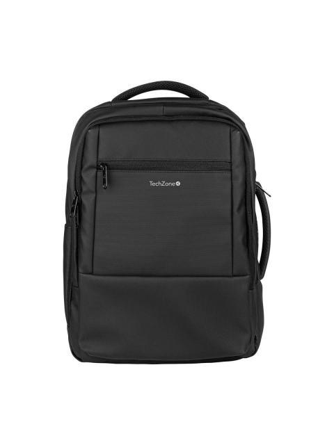 BACKPACK URBANBIZ TZLBP32 TECHZONE 16 RESISTENTE A SALPICADURAS 100 POLIESTER COLOR NEGRO GARANTIA LIMITADA DE POR VIDA.