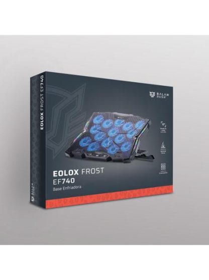 BALAM RUSH BASE ENFRIADORA EOLOX FROST EF740 PARA LAPTOP 17 CON 15 VENTILADORES NEGRO - Image 3