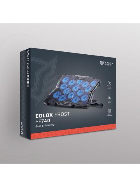 BALAM RUSH BASE ENFRIADORA EOLOX FROST EF740 PARA LAPTOP 17 CON 15 VENTILADORES NEGRO - Image 3