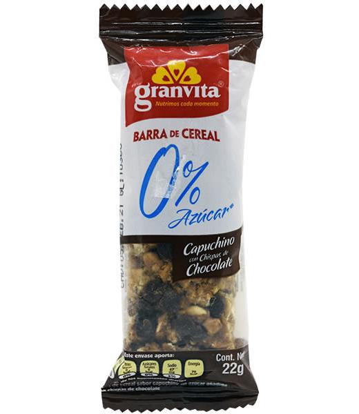 BARRA DE CEREAL SAB CAPUCHINO 22 G GRANVITA P 6