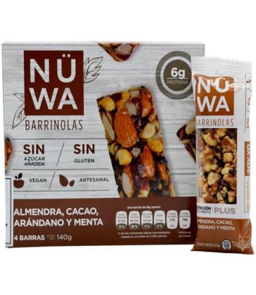 BARRA DE SUPERFOODS CACAO ARANDANO 30 G NUWA P 8