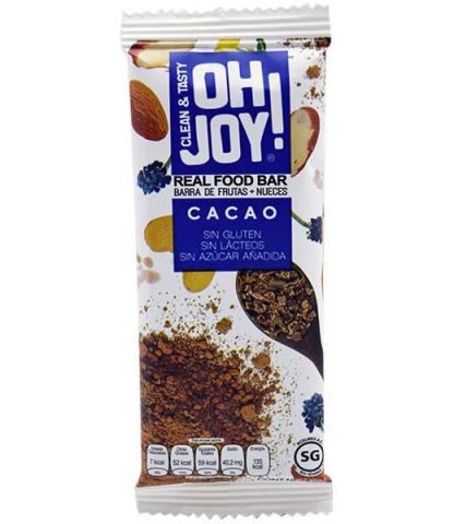 BARRITA DE DATIL Y CACAO 35 G OH JOY P 14
