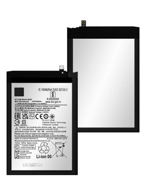 BATERIA PARA XIAOMI REDMI 10C K40 5G 10 PRIME BN5F 4900MAH