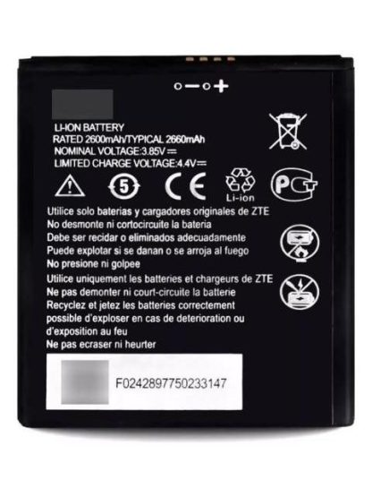 BATERIA PARA ZTE BLADE A530 A606 LI3826T43P4H705949 2600MAH
