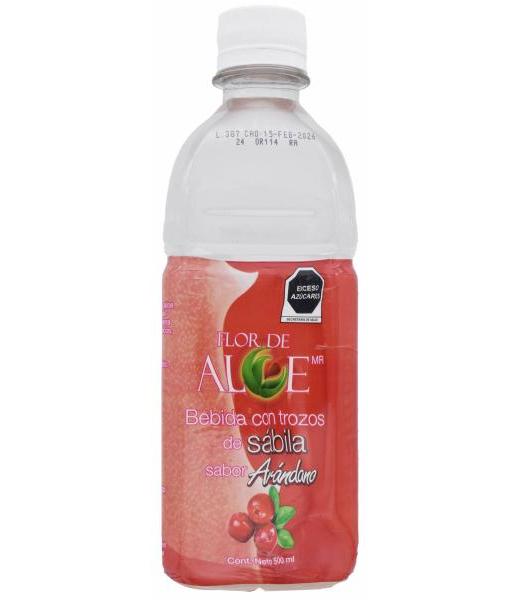 BEBIDA CON TROZOS DE SABILA ARANDANO 500 ML FLOR DE ALOE