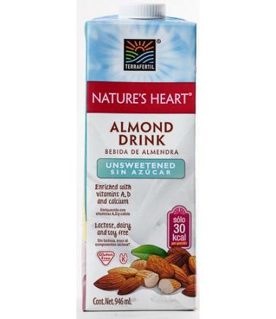 BEBIDA DE ALMENDRA SIN AZUCAR 946 ML NATURES HEART