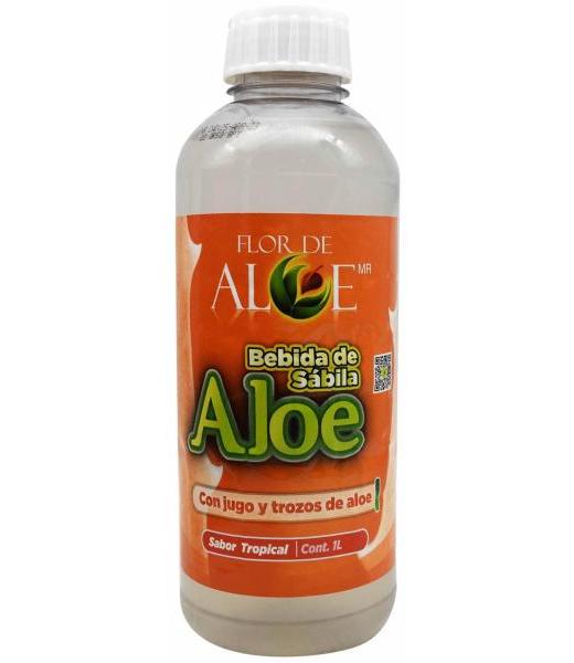 BEBIDA DE SABILA CON TROZOS DE ALOE SAB TROPICAL 1 L FLOR DE ALOE
