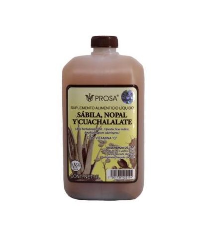 BEBIDA DE SABILA NOPAL Y CUACHALALATE 1 LT. PROSA