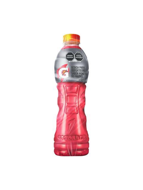 BEBIDA REHIDRATANTE GATORADE PONCHE DE FRUTAS BOTELLA CON VALVULA 600 ML